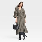 Women s Balloon Long Sleeve Tiered Midi Dress - A New Day