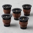 12  Half Sprinkler Nozzle - 5 Pack  Lawn   Garden Irrigation Head  Black