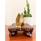 Vintage Brass Made In Sweden Napkin Letter Mail Holder 4 5 