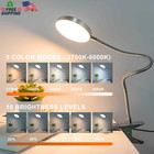 Clip-on Lamp Reading Light - 5 Color Modes  10 Brightness Levels  8w  66 Led  Ey