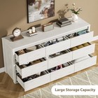 6 Drawers Dresser For Bedroom Modern White Chest Of Drawers Wood Storage Cabinet