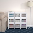 3pcs Storage Containers Plastic Organizer W  Lids Stackable Box Bins For Clothes