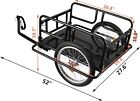 Bike Cargo Trailer Bicycle Trailer Bicycle Wagon Cart Carbon Steel W 16   Wheels