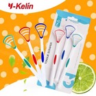 Y-kelin Silicone Tongue Scraper Brush Oral Cleaner Fresh Breath Food Grade