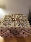 Azar Handcrafted Double-sided Tapestry Sewing Basket   Cottagecore Charm