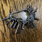 Large Lot Of Various Small Steel Barrel Keys