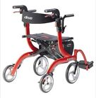 Red Drive Medical Nitro Dual Transport Wheelchair And Rollator Walker Scratched