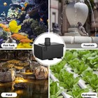 80gph Submersible Water Pump Adjustable Flow For Fountains Aquariums Hydroponics
