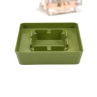 Vintage Square Ashtray Melamine Avocado Green 5 x5  Rare Mcm Usa