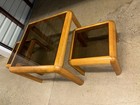 Vintage Mid Century Danish Modern Side Tables By Lou Hodges For Mersman