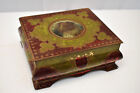 Vintage antique Metal Sewing Box With Original Sewing Supplies - Complete Set