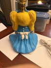 1983 Cabbage Patch Kids Doll Ceramic Table Lamp Blonde Girl Teddy Bear