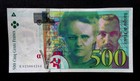 French Banknote    New  Unc     500 Francs  P M Curie  Year   1994   952  