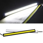 10pcs White Led Strip Drl Daytime Running Light Fog Cob Car Lamp Day Driving 12v