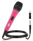 Wired Microphone For Karaoke   pink  - Unidirectional Dynamic 1 Wired Pink