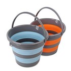2 Pack Collapsible Plastic Bucket With 2 6 Gallon  10l  Each  Foldable Round 