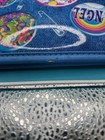 Vintage Rare Lisa Frank Large Zip Binder Denim Jean Pocket Pins   Buttons Read  