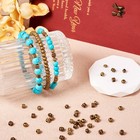 360pcs Antique Bronze Spacer Beads - 6 Styles Tibetan Metal Loose Beads For Jewe