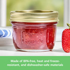 Small 8 Oz Mason Jars 12pk  Wide Mouth Half Pint Canning Jars And Lids  Bulk Gla