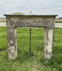 Antique Fireplace Surround  55x49 25  Architectural Salvage Rustic Mantel  A99