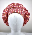Bouffant Scrub Cap Chemo Hat Chef Handmade Cotton Retro Floral 23 5    To 33 5   