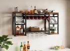 Wine Rack Wall Mounted  Wall Wine Rack With Glass Holder   Bottle Holders Dis   