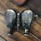 Antique Style Brass Binoculars With Leather Case   R j Beck London Nautical Gift
