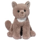     New Douglas Cuddle Toys Stuffed Soft Plush Kneadie Cat Taupe Blue Coffee Tabby
