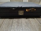 Vintage Art Deco Men s Vanity Grooming Travel Set Black Case Glass Bottles