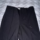 Rachel Roy Juniors Women s Black Bootcut Dress Pants Crepe Flat Front Zip Solid