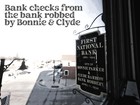 Antique Bank Deposit Book From The Bank Robbed By Bonnie   Clyde  First National