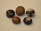 5 Shiny Spherical Real Llama Bezoar Stones   andean Pearls   9 91 Grams   am208