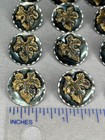 Antique Victorian Metal Waistcoat Buttons - Set Of 15 - 10 16   