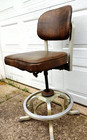 Rare Tall Machine Age Industrial Era Drafting Stool By Goodform   