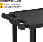 2-tier Plastic Service Utility Cart Rolling Flat Cart With Wheels Large Capacity