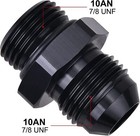 Orb O-ring An10 10an To An10 10an Male Adapter Fitting Black Pack Of 2