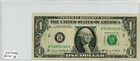 1969d  1 Ink Transer Error - Federal Reserve Note In Vf Condition B51855142c