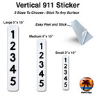 Super Reflective Vertical Address Stickers For House  Mailbox  Etc