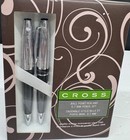 Cross Dalton  Ballpoint Pen And Pencil Set  Sealed Chrome black Fluted