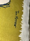    rare Xl Tom Morrow 1960s Linen Beach Blanket Vintage Fieldcrest Excellent 10 Ft