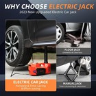 Gato Electrico 12v Para Autos Carros 5 Toneladas Kit De Reparacion Portatil Set