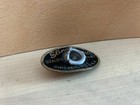 Slingerland 50s 60s Vtg Black   Gold Chicago Oval Badge Pre-serial Drum Part Usa