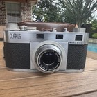 Vtg  Clarus Model Ms-35 35mm Camera Wollensak 2-inch F 2 8 Lens   Leather Case