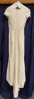 Vintage Beaded Wedding Dress 100  Silk W veil  Pre Owned