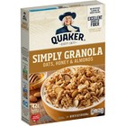 Quaker Simply Granola  Oats  Honey   Almonds Cereal  Ready-to-eat  24 1 Oz Box