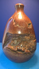 71 2    Vintage Hand Made Turned Burl Wood Bud Vase
