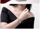 925 Sterling Silver Bracelets Necklace Jewelry Set 10mm Square Chain 20-24 Inch