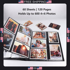 Large Capacity Photo Album 600 Pockets For 4x6 Pictures