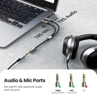 Headphone Splitter For Computer 3 5mm Female To 2 Dual 3 5mm Male