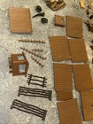 Vintage 1950   s Marx Fort Apache Stockade Series 2000 Play Set Box Extras 150 pcs
